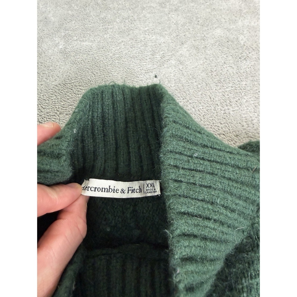 Abercrombie & Fitch Oversized Sweater Women's Size 2XL Green - Picture 5 of 10
